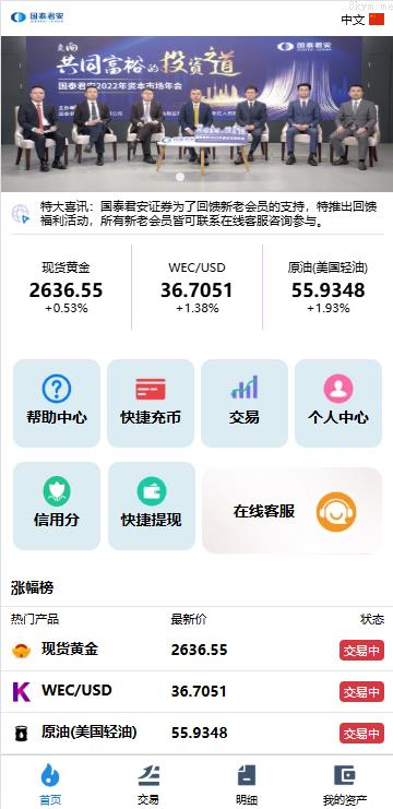 海外微交易系统/虚拟币黄金期货微盘/多语言秒合约微盘