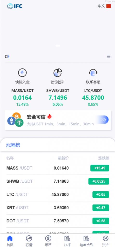 新版UI多语言交易所 币币秒合约交易所 海外搭建部署源码 海外交易所 锁仓挖矿 全开源 区块链